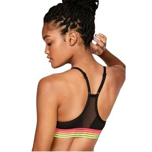Victoria's Secret PINK Sport Ultimate Unlined Neon Band Ribbed Sportsbra Size S